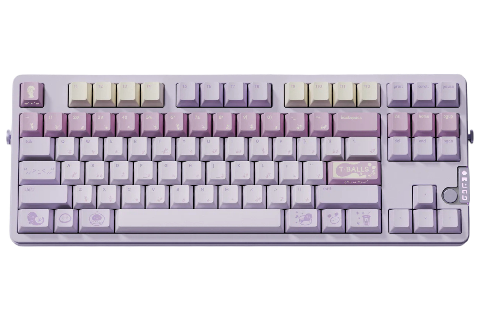 Qwertykeys Pearl Milk Tea Keycap Kit · Milktooth